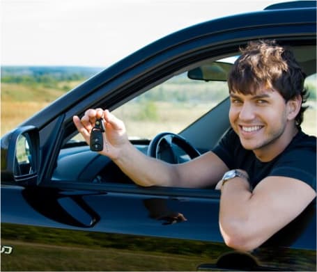 Driving Hub - Car - Parking - Boy smiling - Ontario Ministry Approved Driving Schools