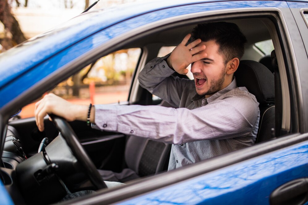 Driving Hub - Car - Parking - Boy shouting