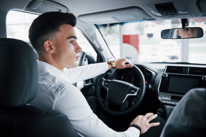 Driving Hub - Car driving - Boy driving a car